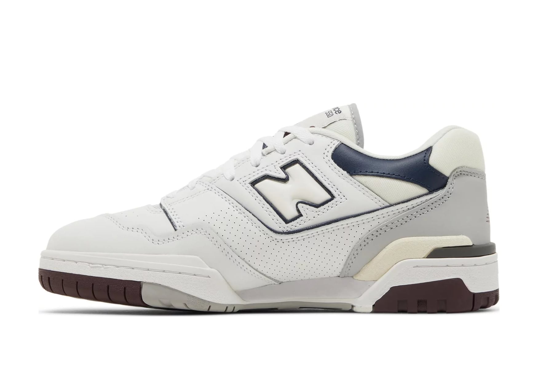 550 White Natural Indigo Burgundy