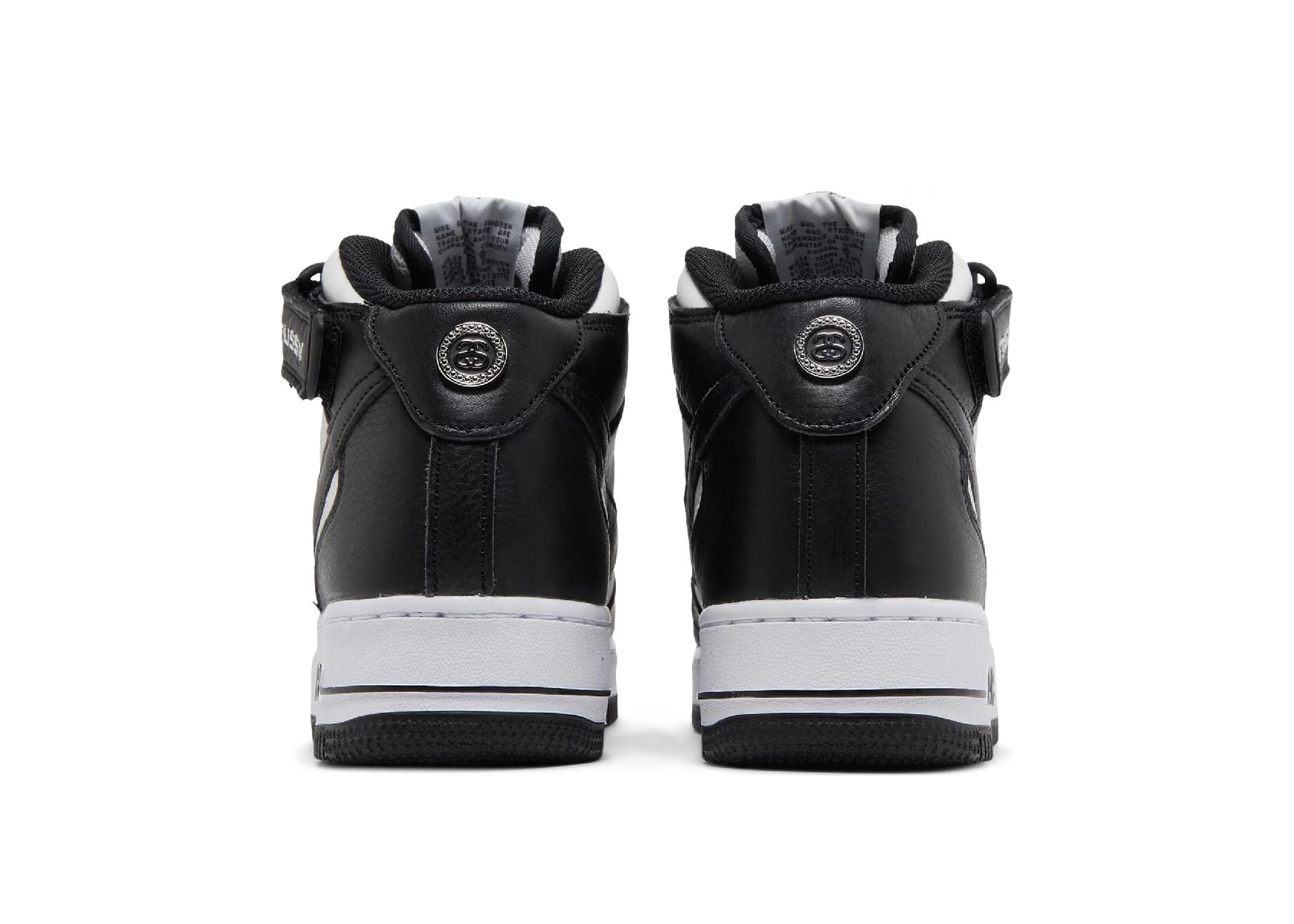 Air Force 1 Mid Stussy Light Bone Black