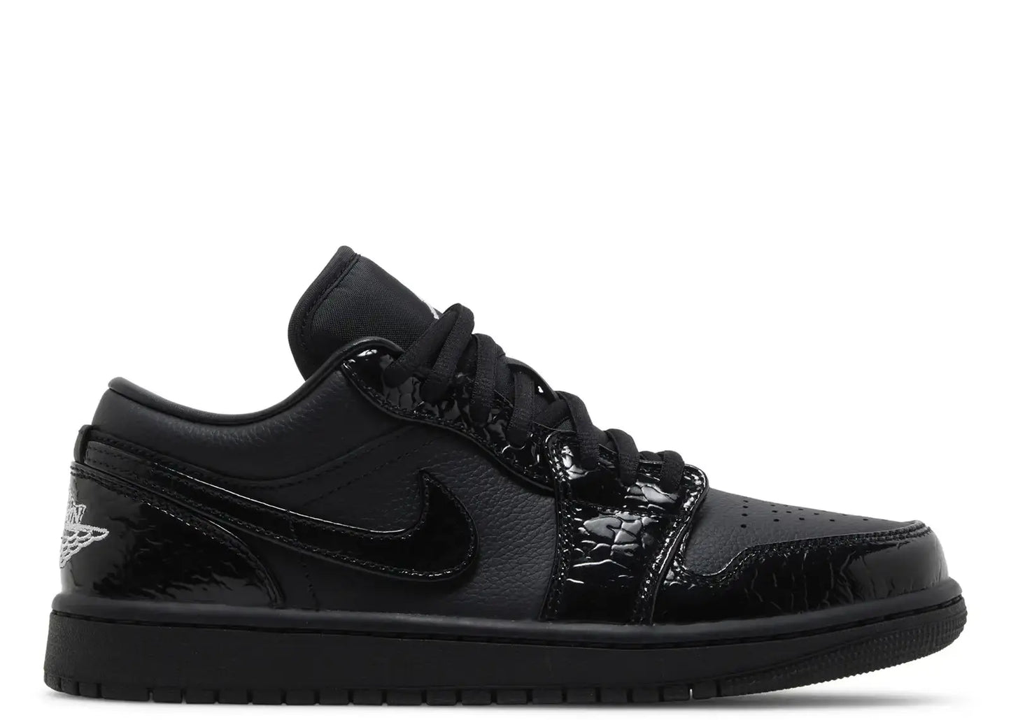 Air Jordan 1 Low SE Patent Elephant Black (W)