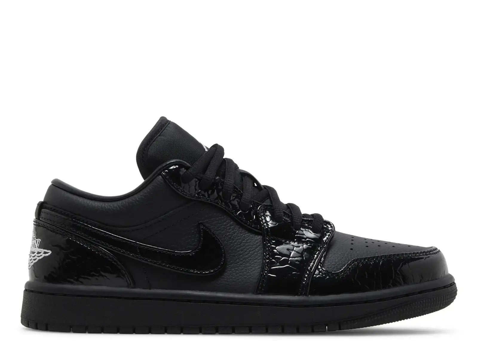 Air Jordan 1 Low SE Patent Elephant Black (W)