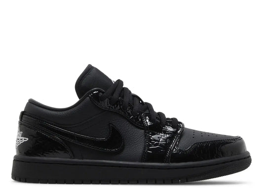 Air Jordan 1 Low SE Patent Elephant Black (W)