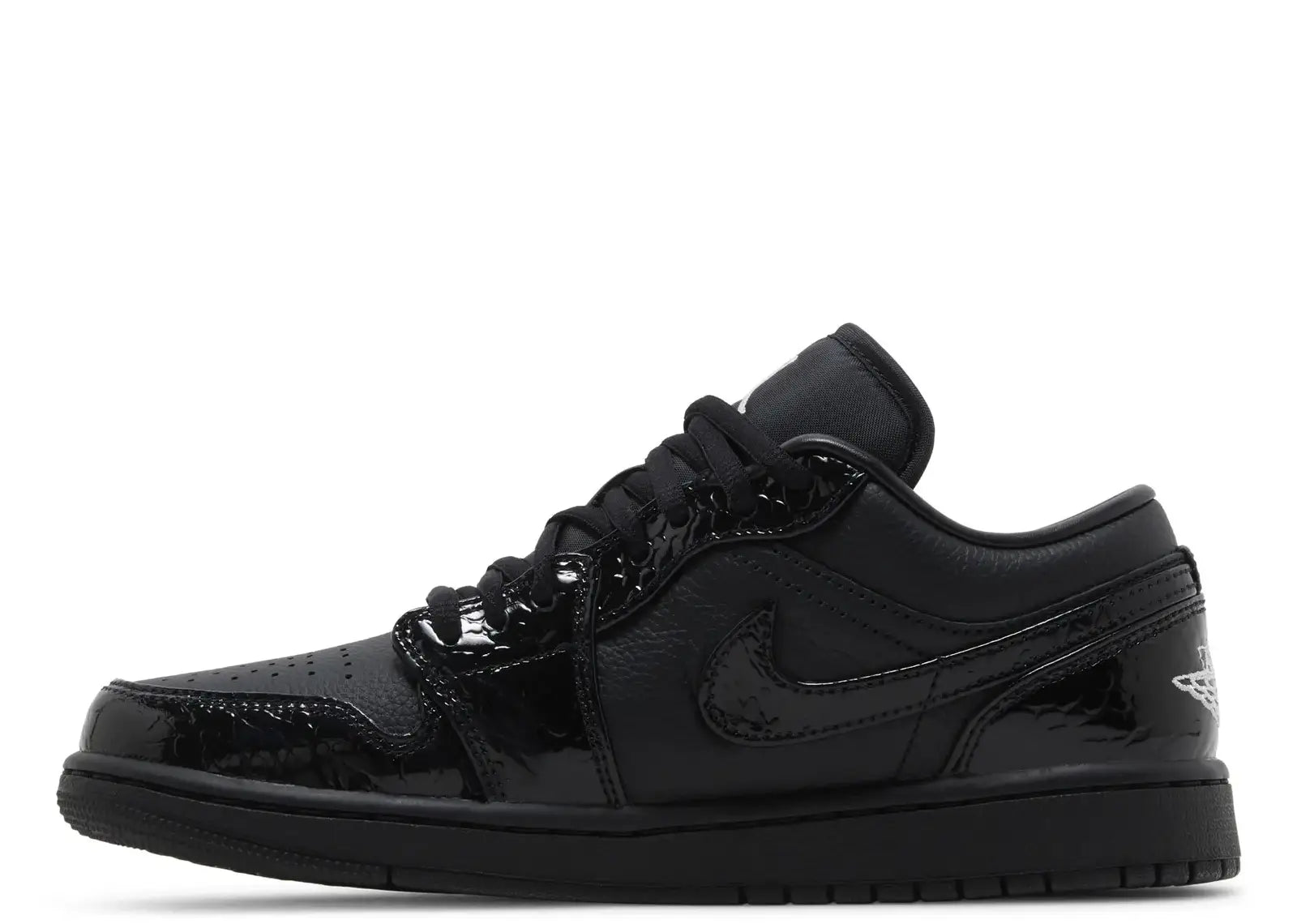 Air Jordan 1 Low SE Patent Elephant Black (W)