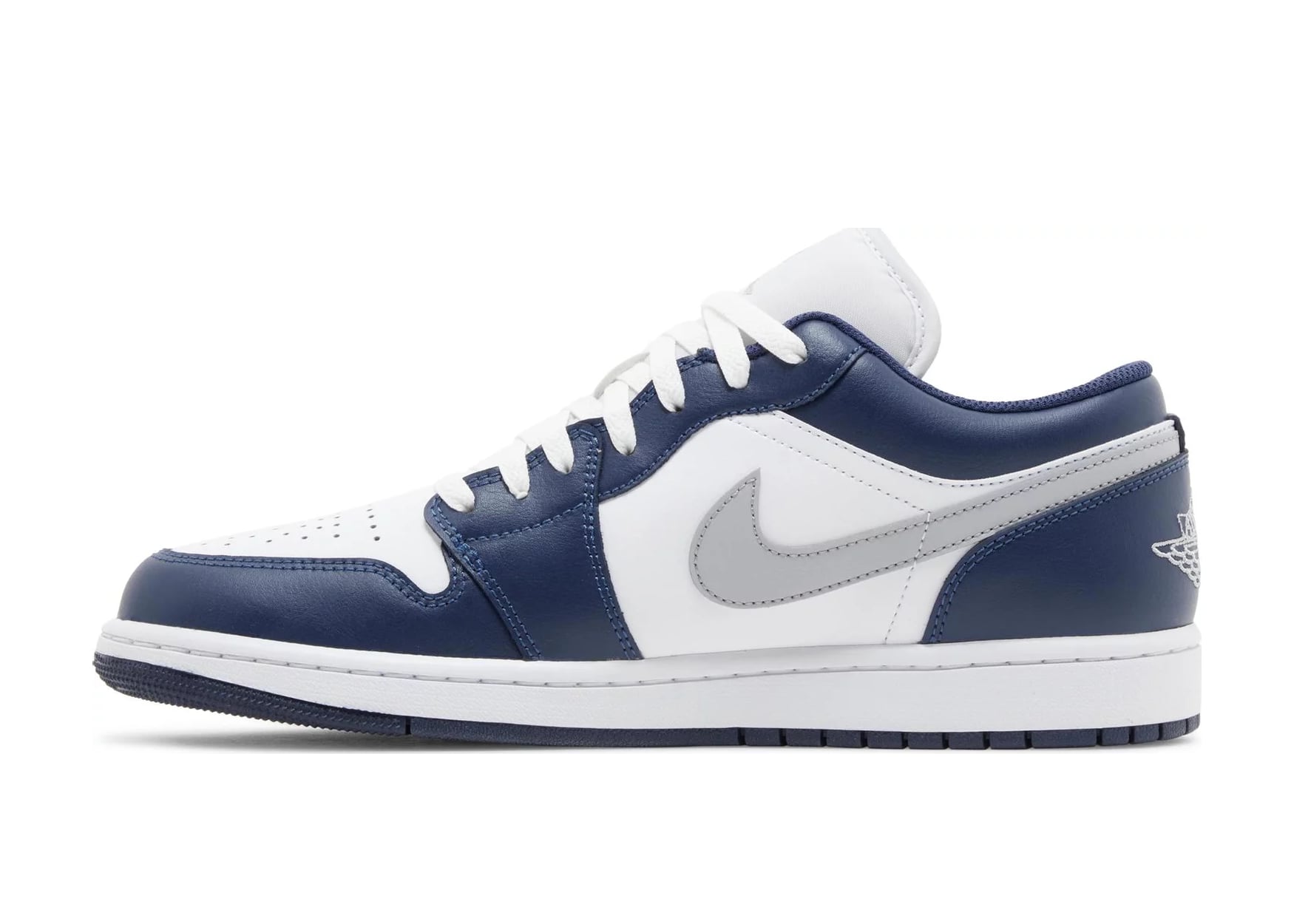 Air Jordan 1 Low Wolf Grey Midnight Navy