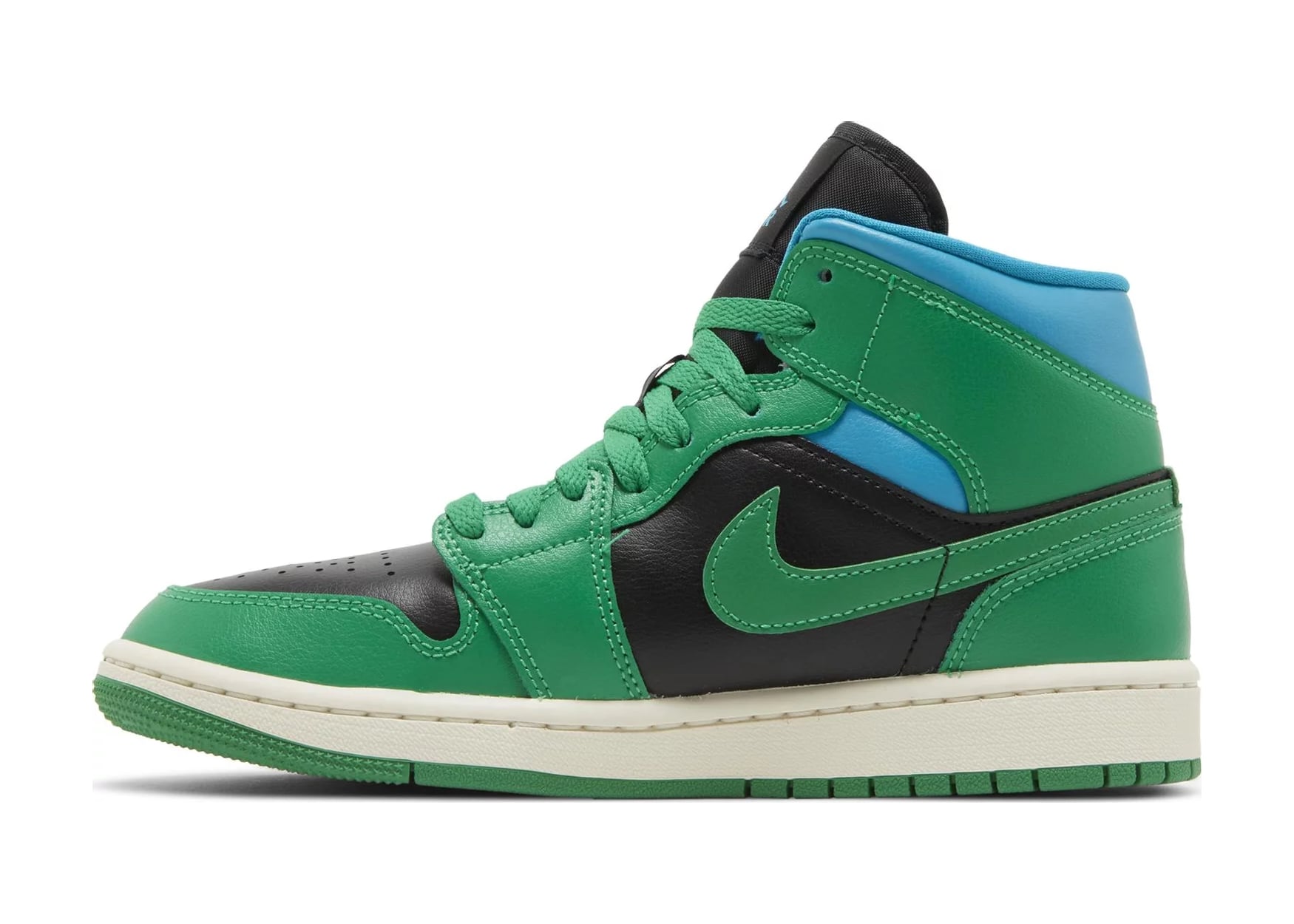 Air Jordan 1 Mid Lucky Green Aquatone (W)