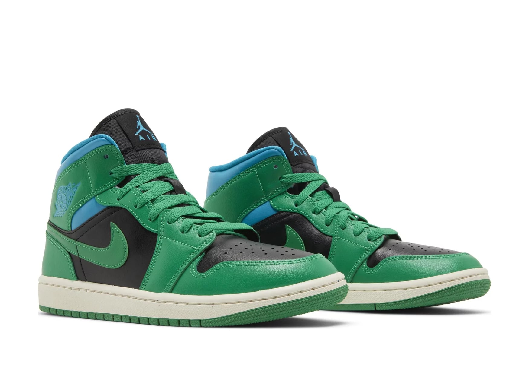Air Jordan 1 Mid Lucky Green Aquatone (W)