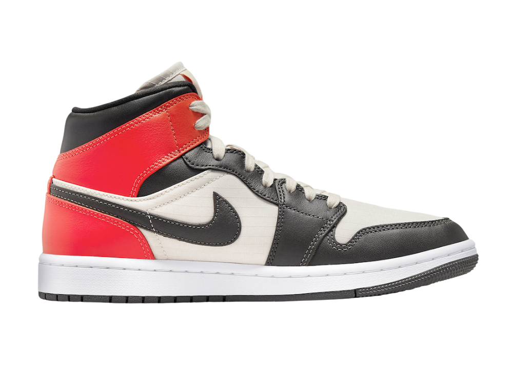 Air Jordan 1 Mid Newsprint Light Orewood Brown (W)