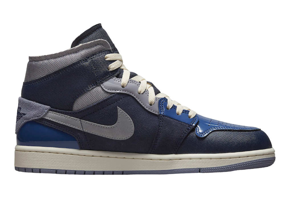 Air Jordan 1 Mid SE Craft Obsidian French Blue