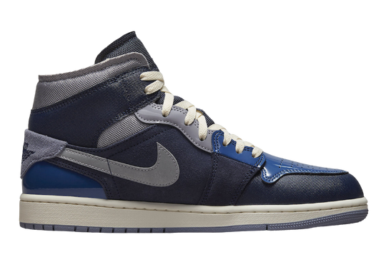 Air Jordan 1 Mid SE Craft Obsidian French Blue