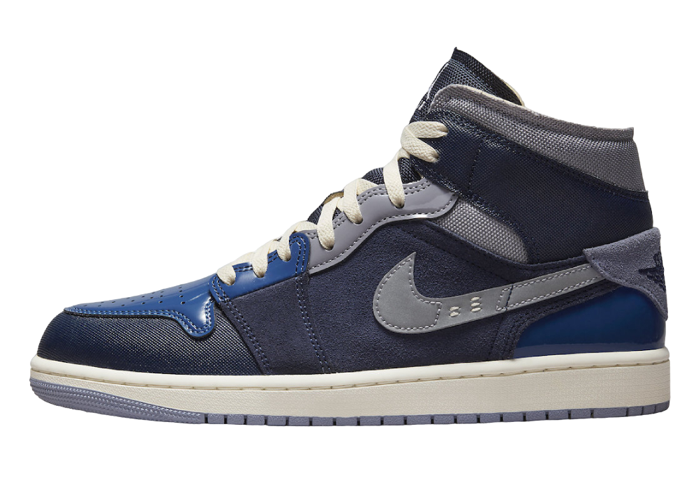 Air Jordan 1 Mid SE Craft Obsidian French Blue