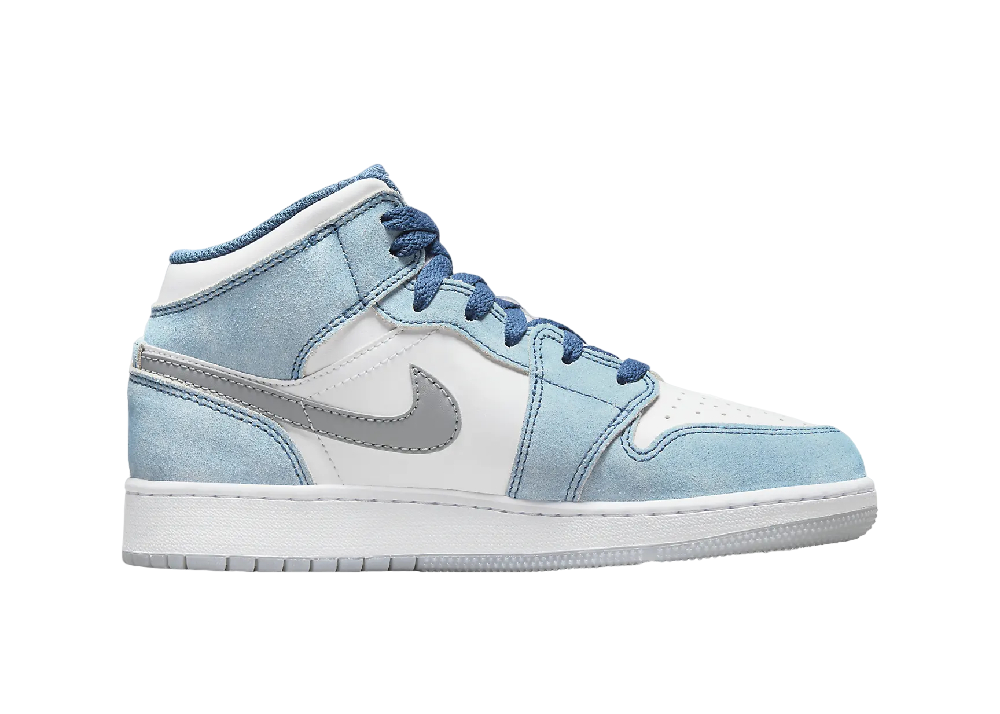 Air Jordan 1 Mid SE French Blue Light Steel (GS)