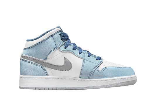 Air Jordan 1 Mid SE French Blue Light Steel (GS)