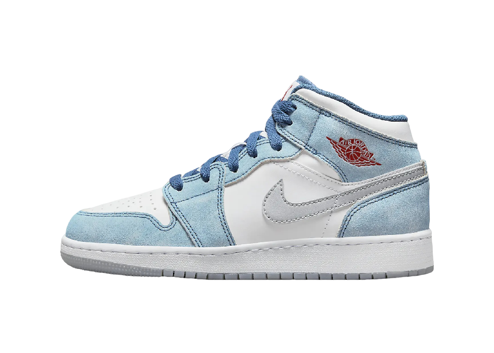 Air Jordan 1 Mid SE French Blue Light Steel (GS)