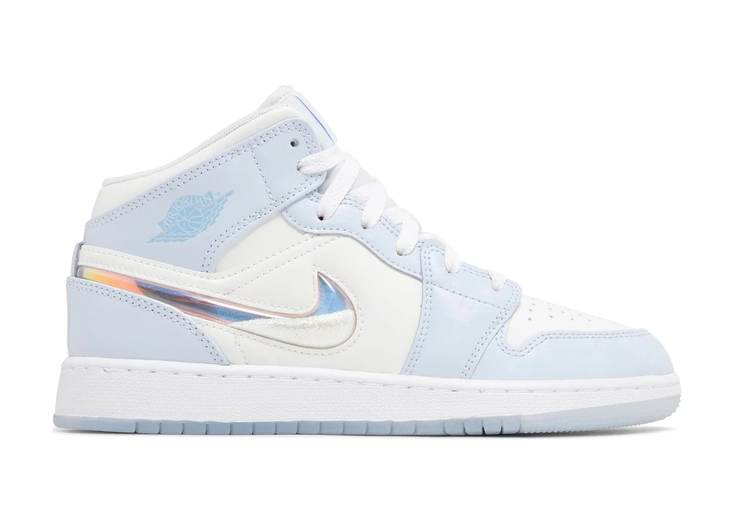 Air Jordan 1 Mid SE Glitter Swoosh (GS)