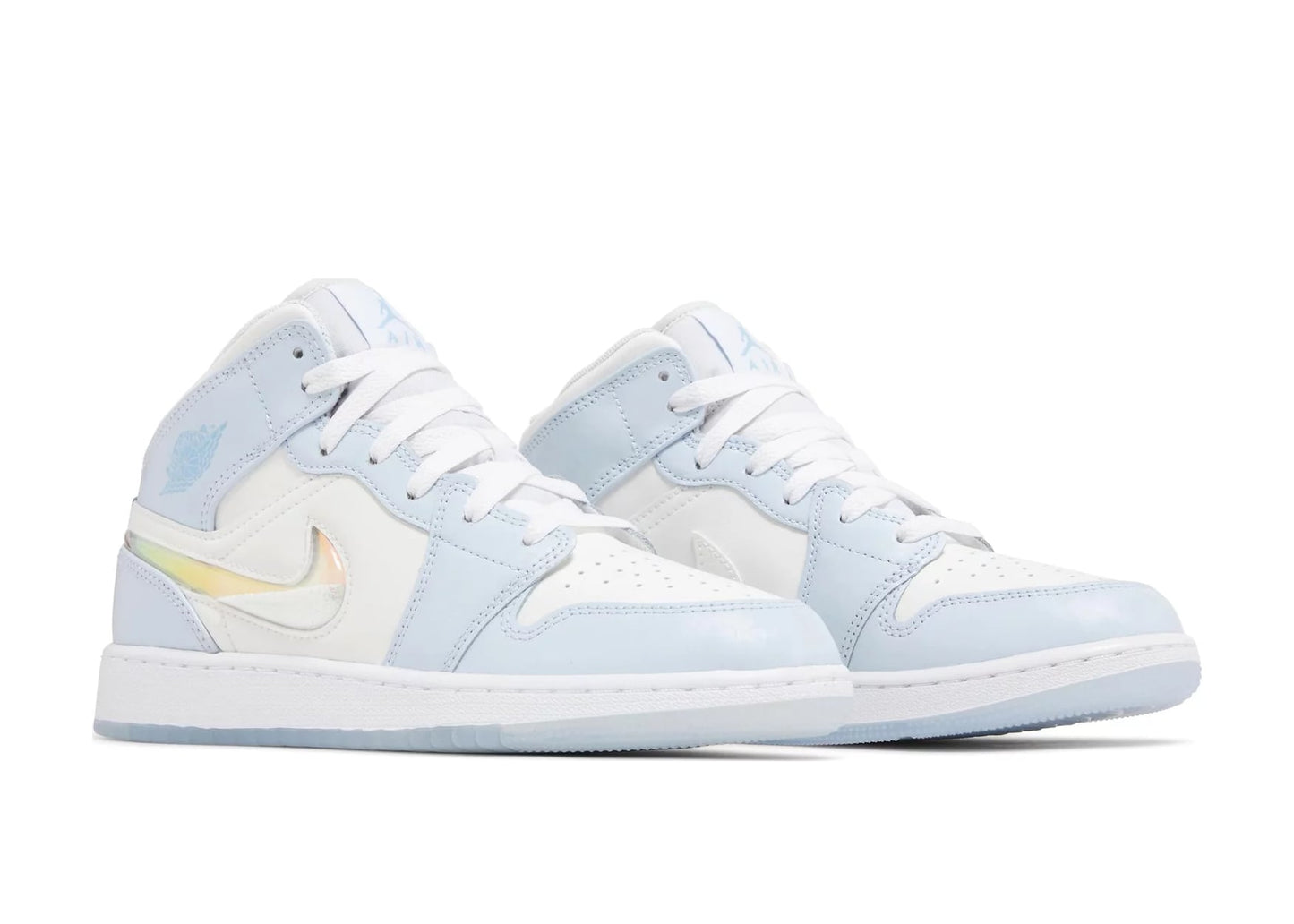 Air Jordan 1 Mid SE Glitter Swoosh (GS)
