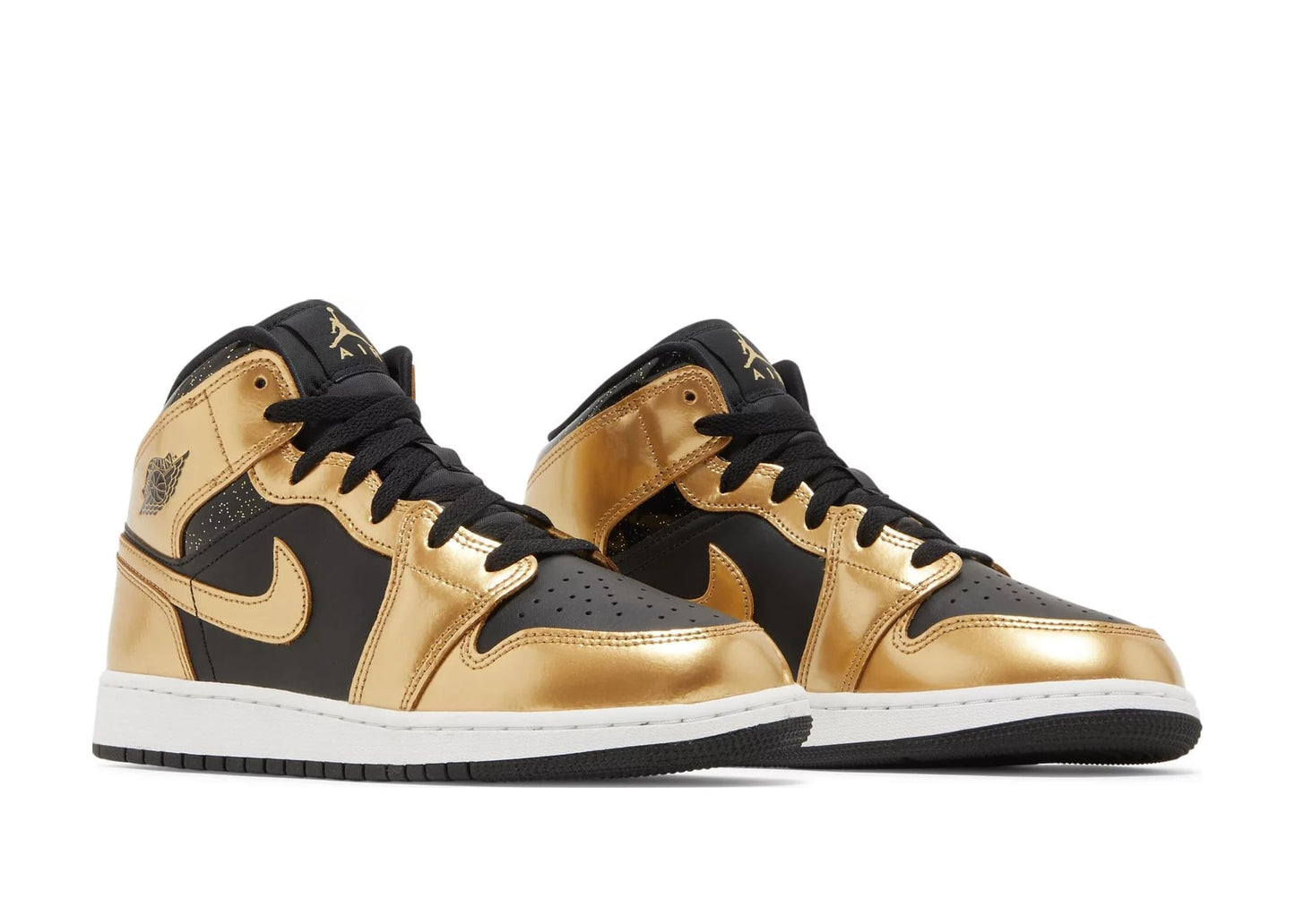 Air Jordan 1 Mid SE Metallic Gold Black (GS)