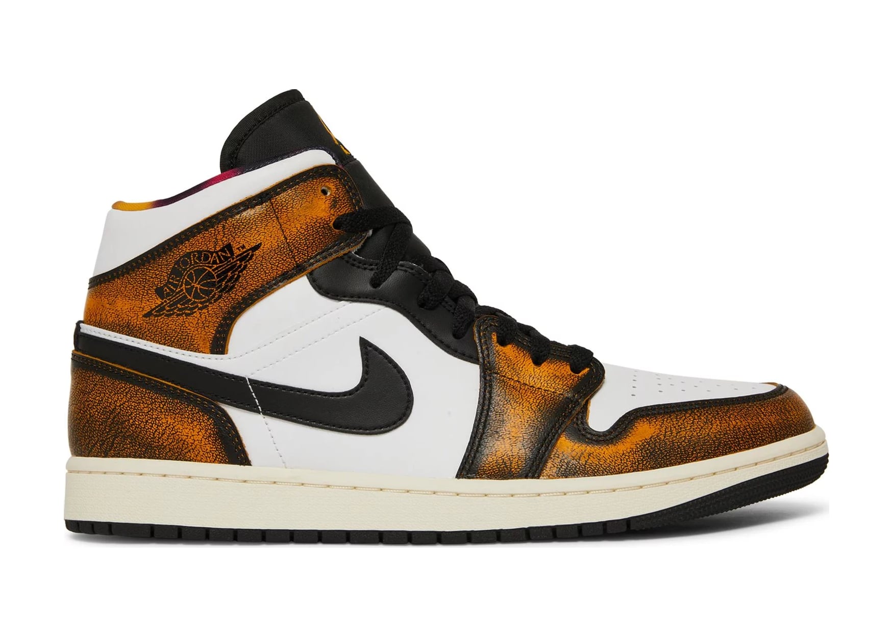 Air Jordan 1 Mid SE Orange Wear Away