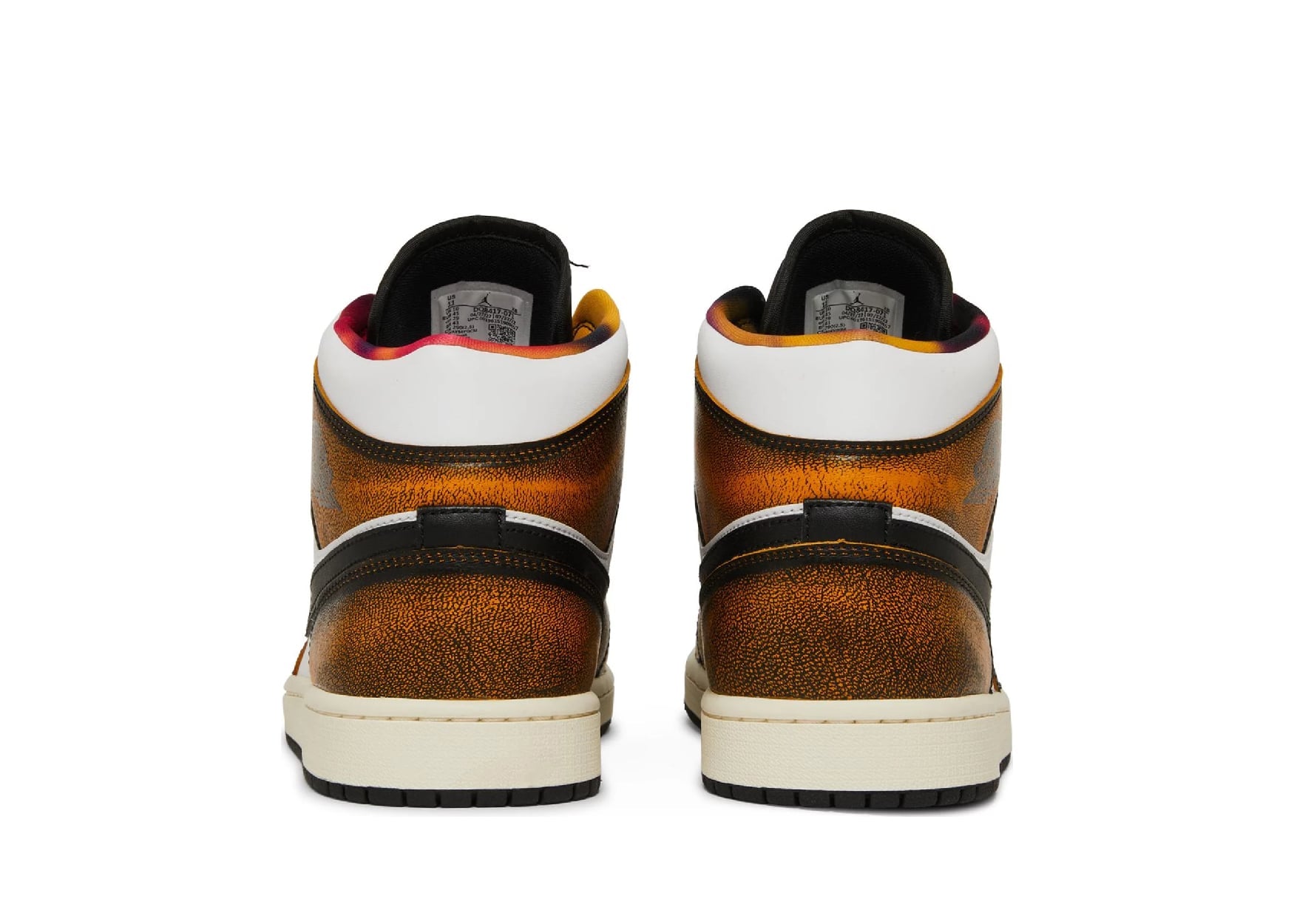 Air Jordan 1 Mid SE Orange Wear Away