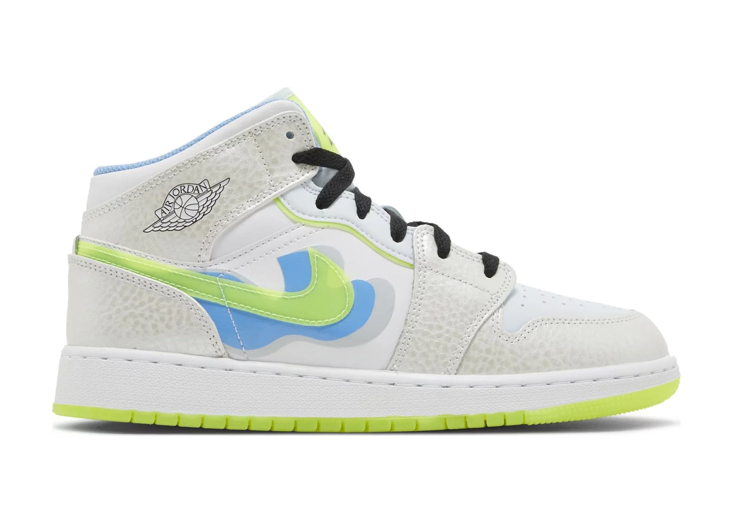 Air Jordan 1 Mid SE Warped Swoosh (GS)