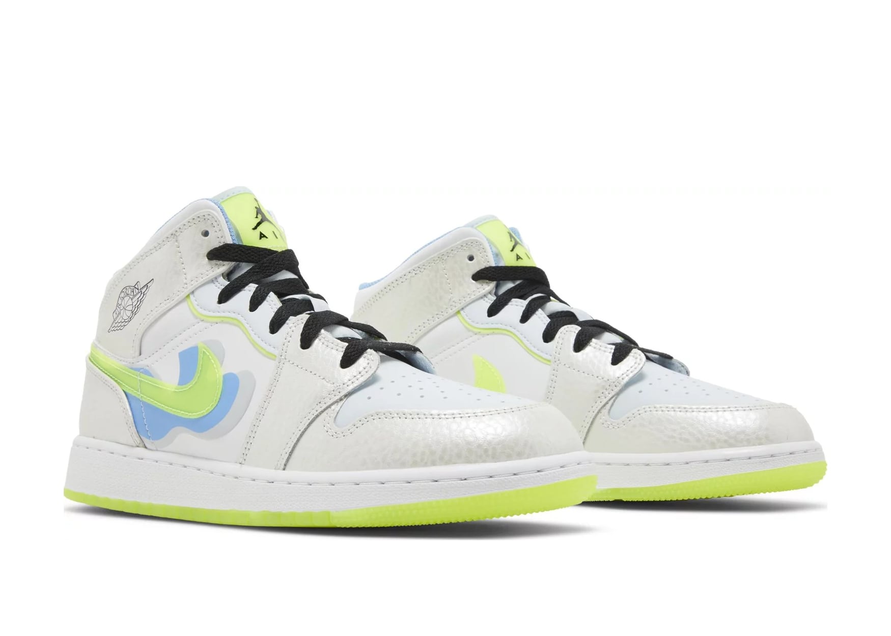 Air Jordan 1 Mid SE Warped Swoosh (GS)