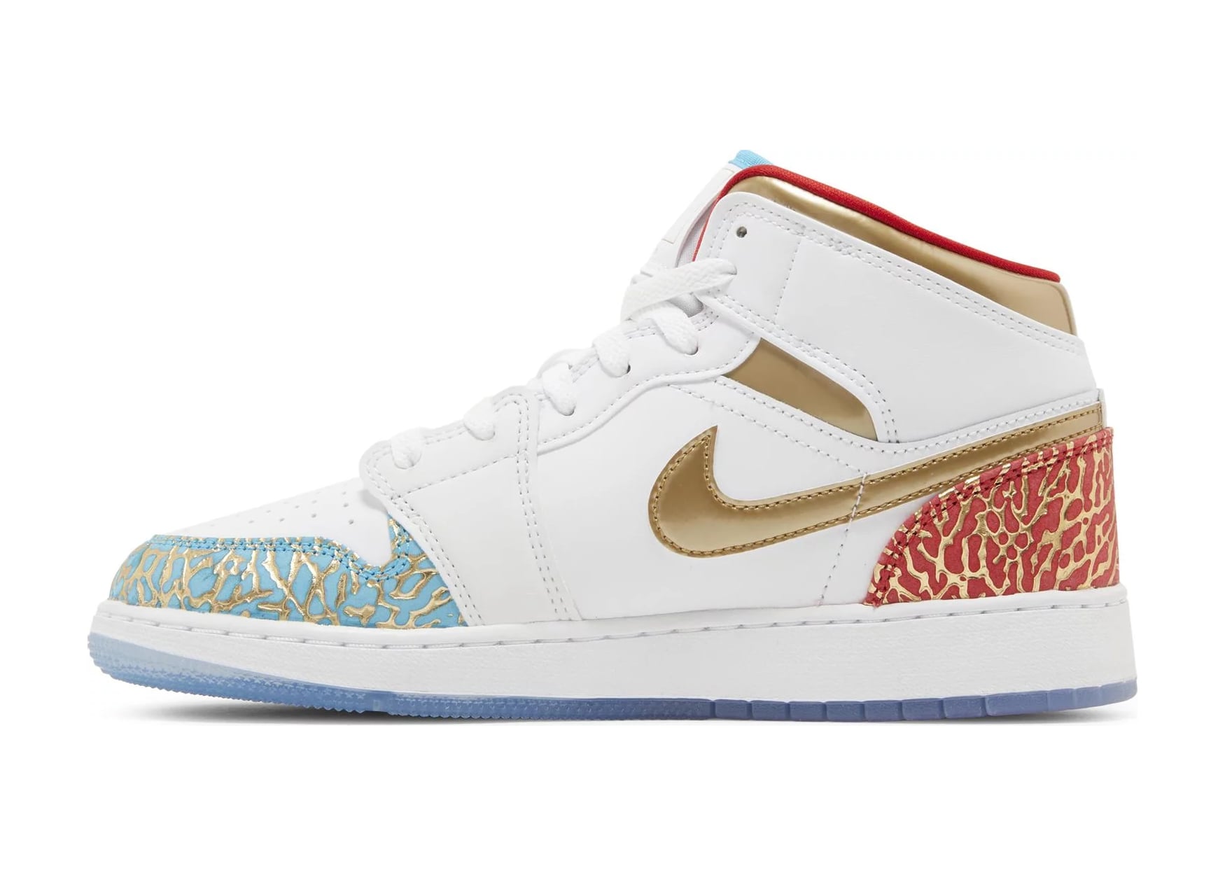 Air Jordan 1 Mid Sneaker School NC to Chicago (GS)