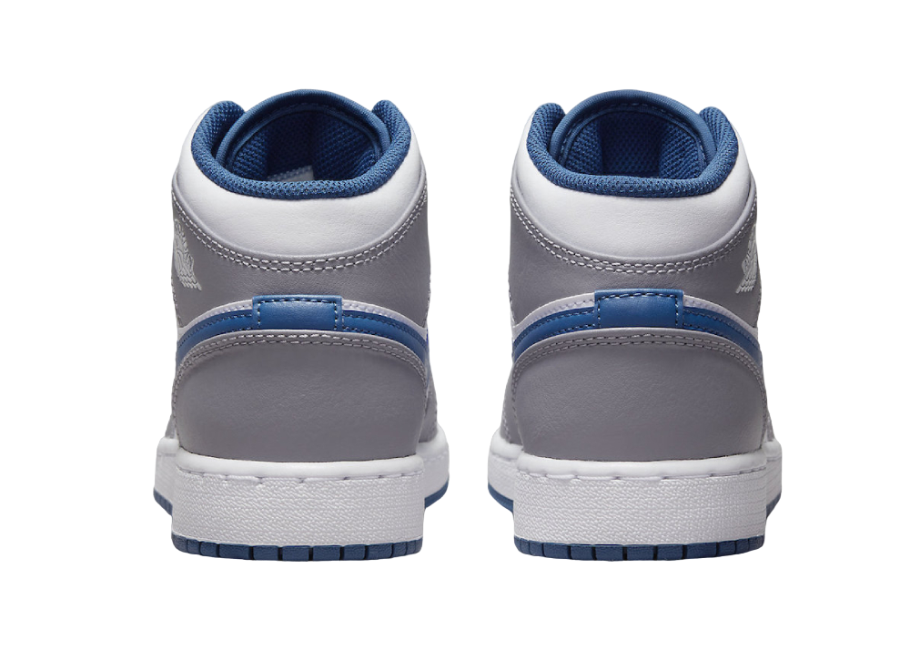 Air Jordan 1 Mid True Blue Cement (GS)