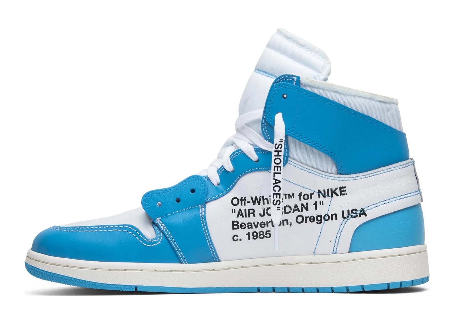 Air Jordan 1 Retro High Off-White University Blue