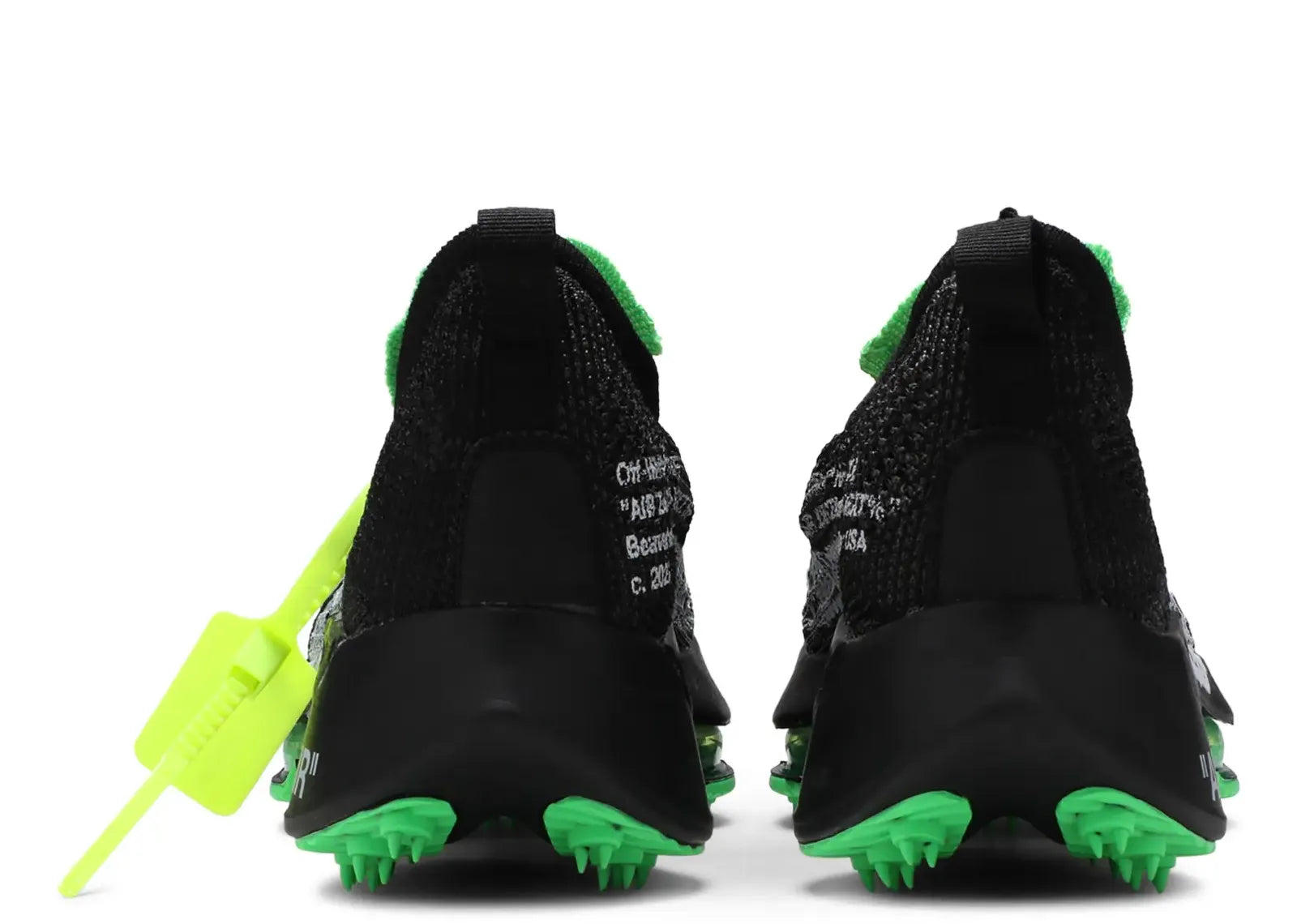 Air Zoom Tempo Next Flyknit Off-White Black Scream Green