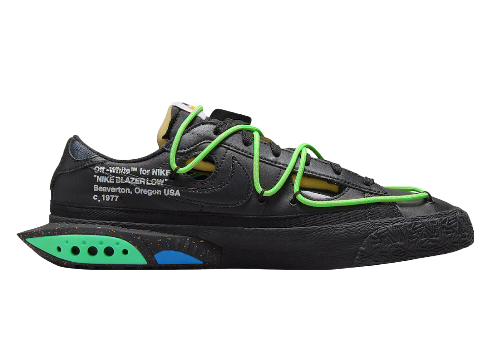 Blazer Low Off-White Black Electro Green