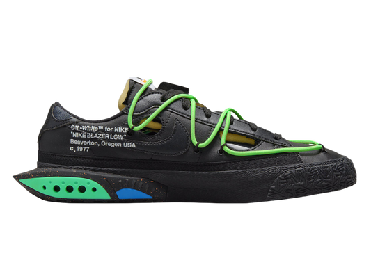 Blazer Low Off-White Black Electro Green