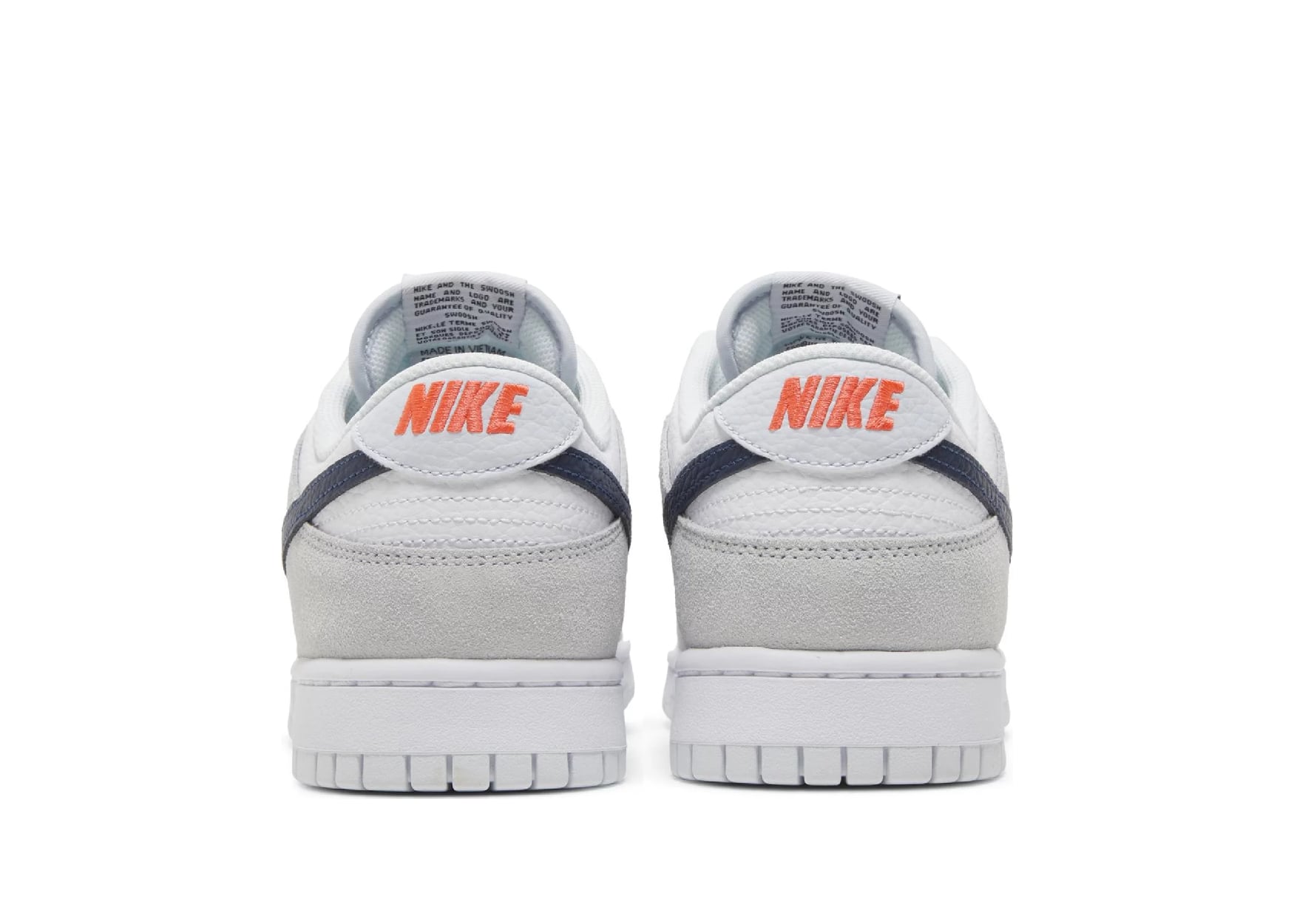 Dunk Low White Grey Navy Aqua Mini Swoosh