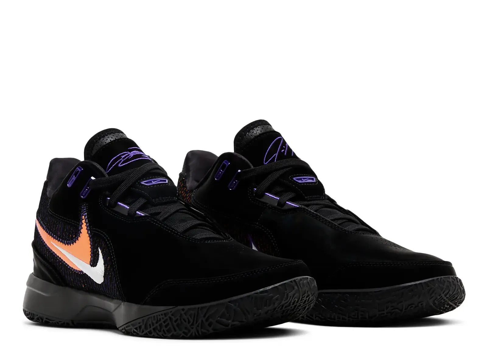 Zoom LeBron NXXT Gen AMPD Black Field Purple Bright Mandarin
