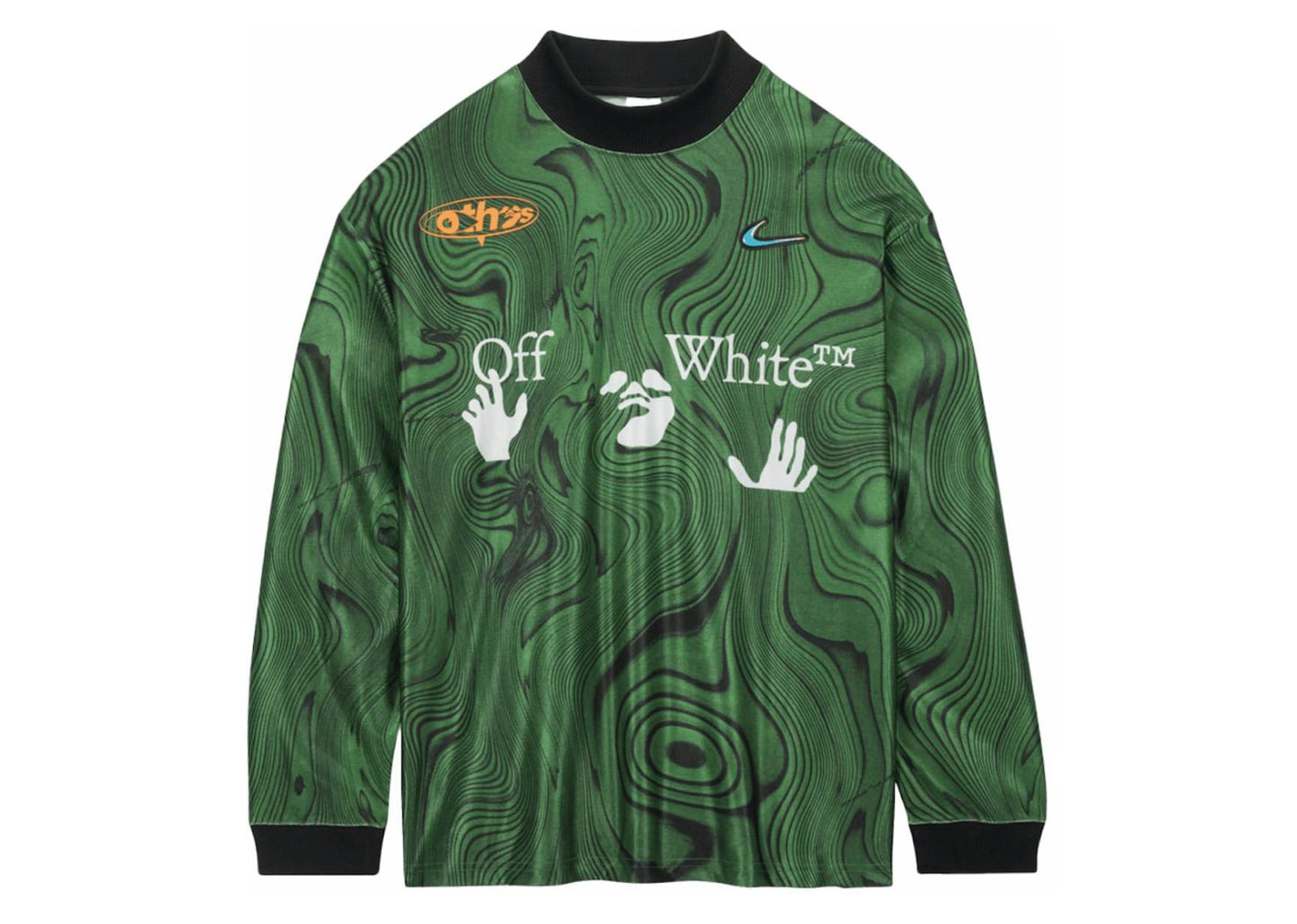 x Off-White Allover Print Jersey Kelly Green