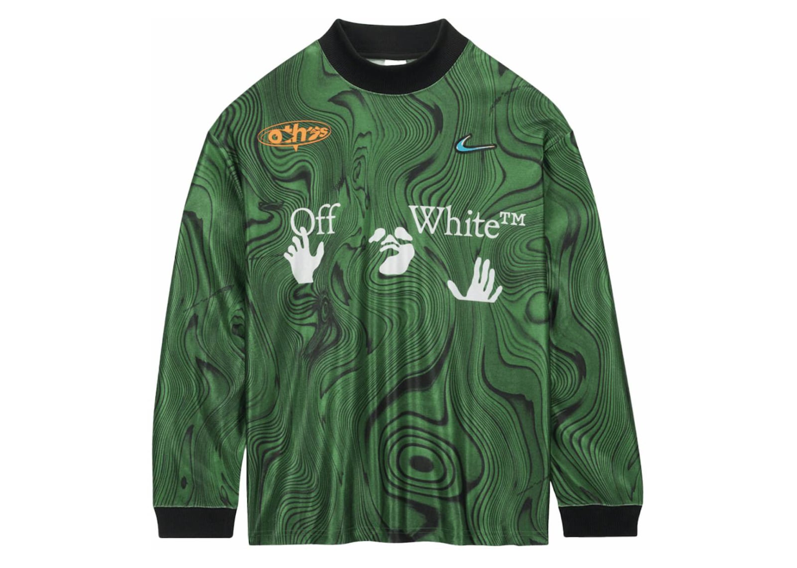 x Off-White Allover Print Jersey Kelly Green
