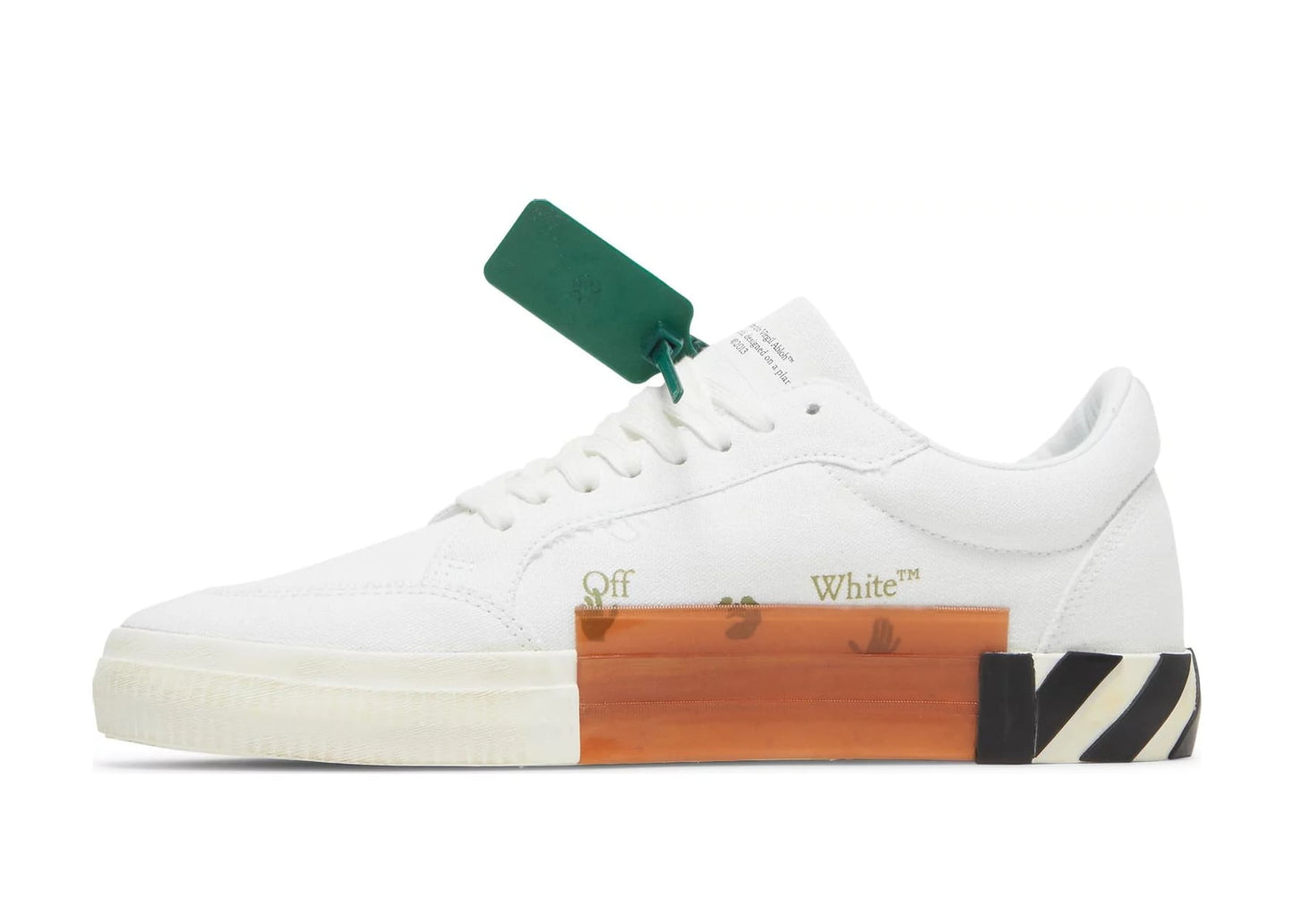 OFF-WHITE Vulc Low Cotton White White Blue Grey
