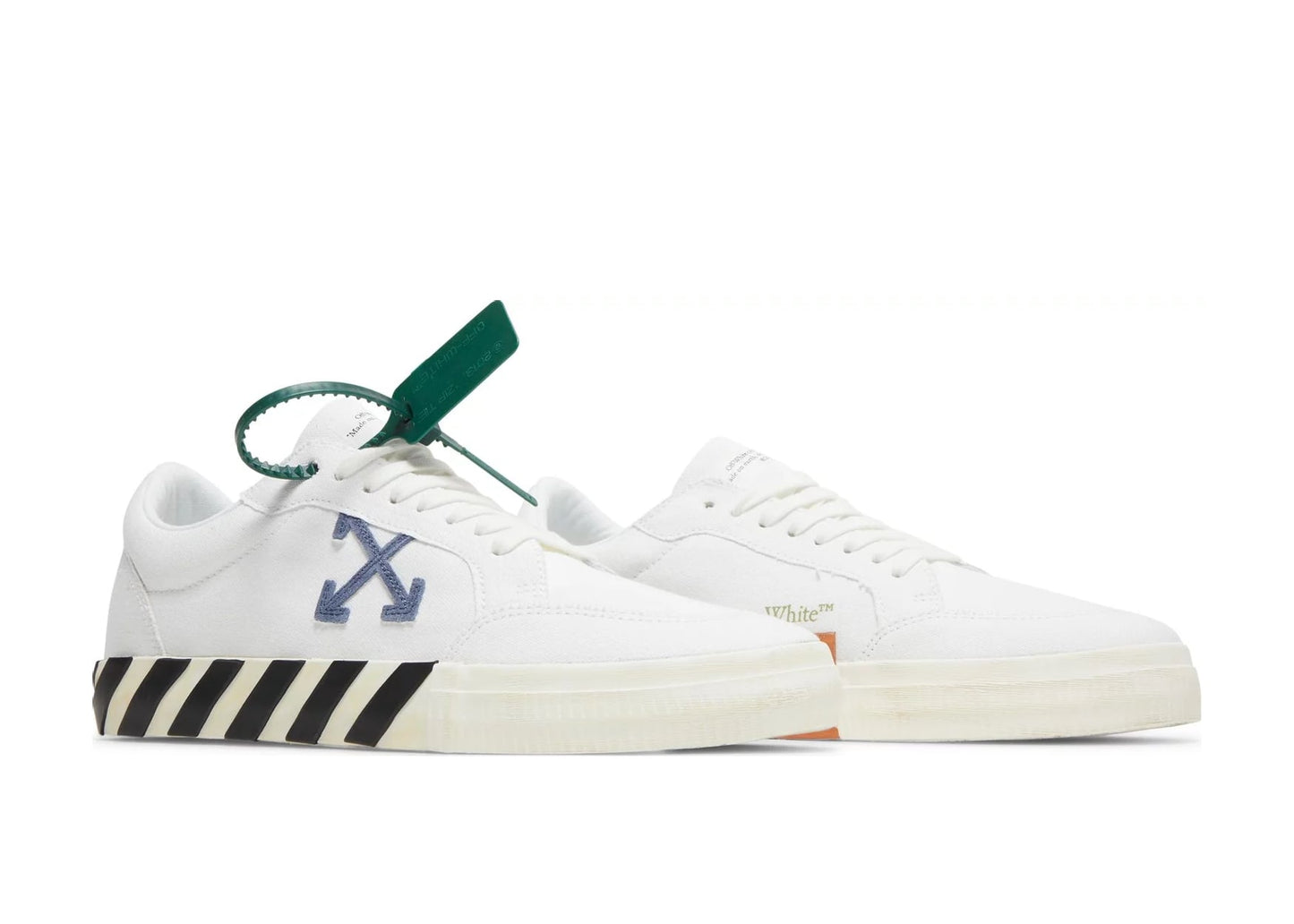 OFF-WHITE Vulc Low Cotton White White Blue Grey