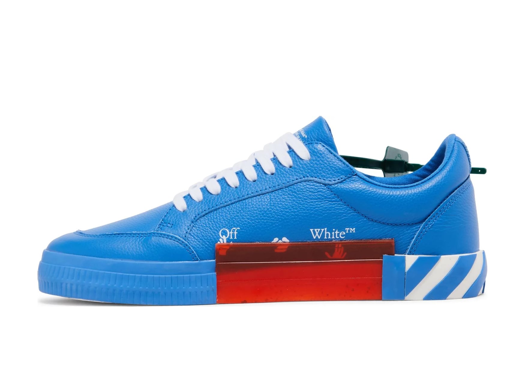 OFF-WHITE Vulc Low Leather Blue White