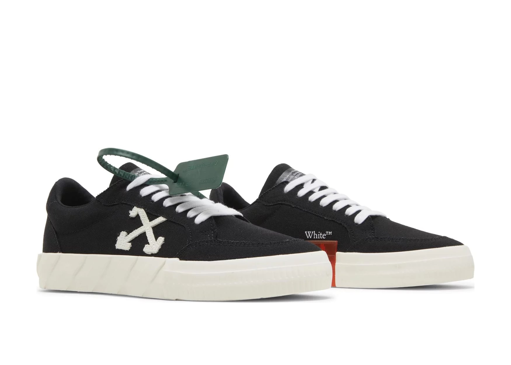OFF-WHITE Vulcanized Low Black White (W)