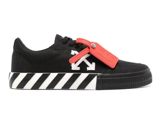 OFF-WHITE Vulcanized Low Canvas Black White