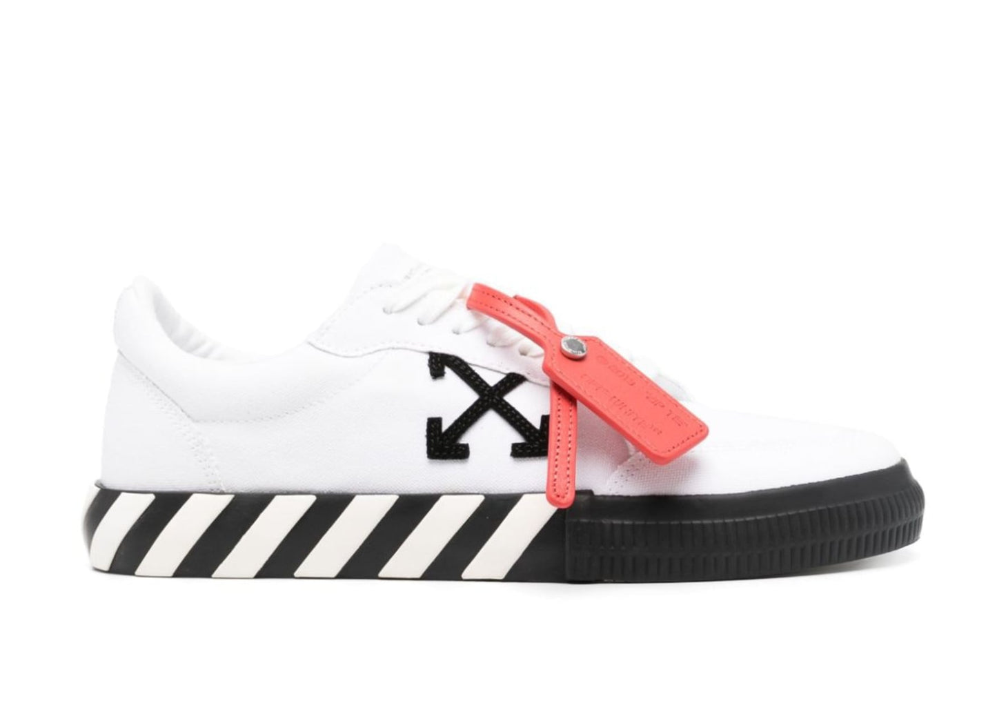 OFF-White Vulcanized Low Canvas White Black Ice