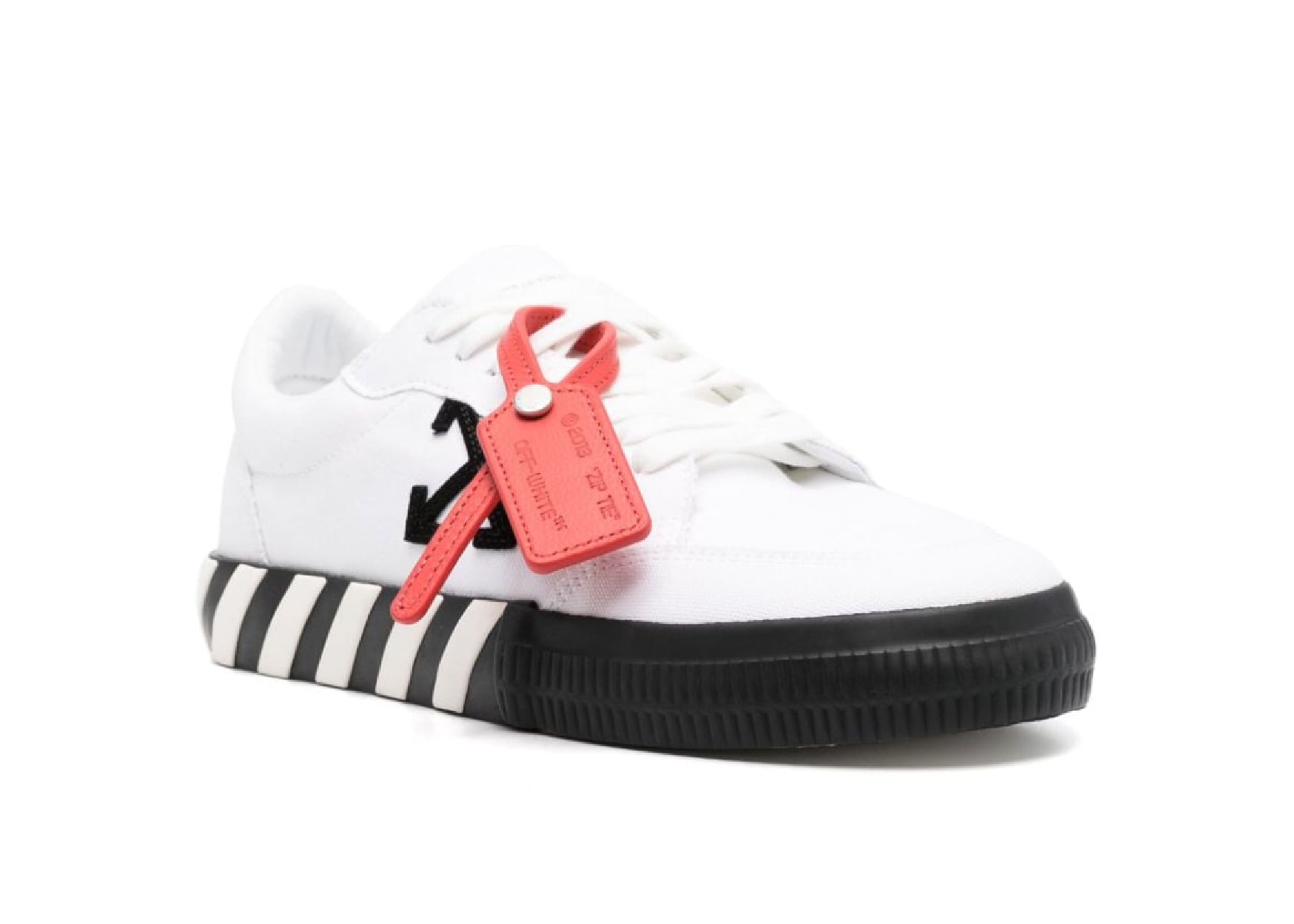 OFF-White Vulcanized Low Canvas White Black Ice