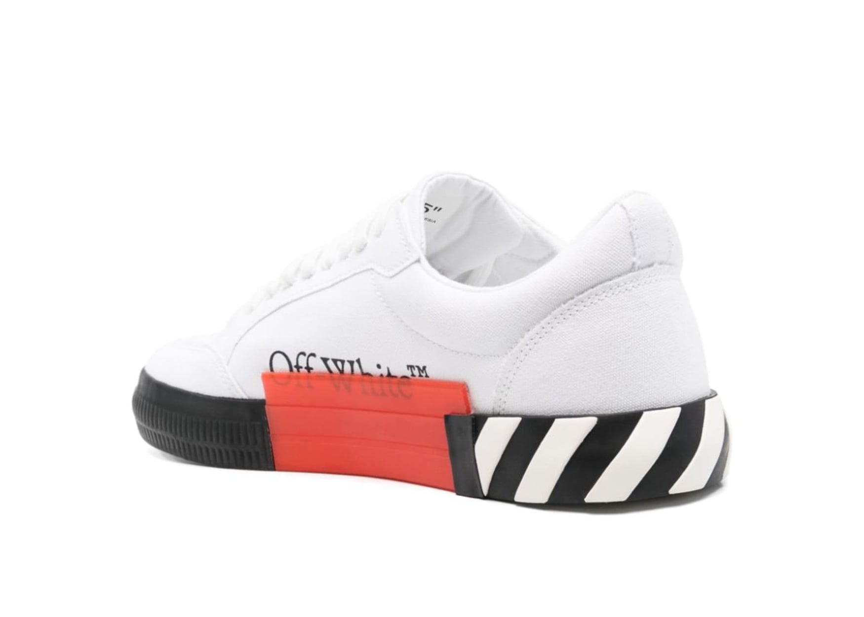 OFF-White Vulcanized Low Canvas White Black Ice