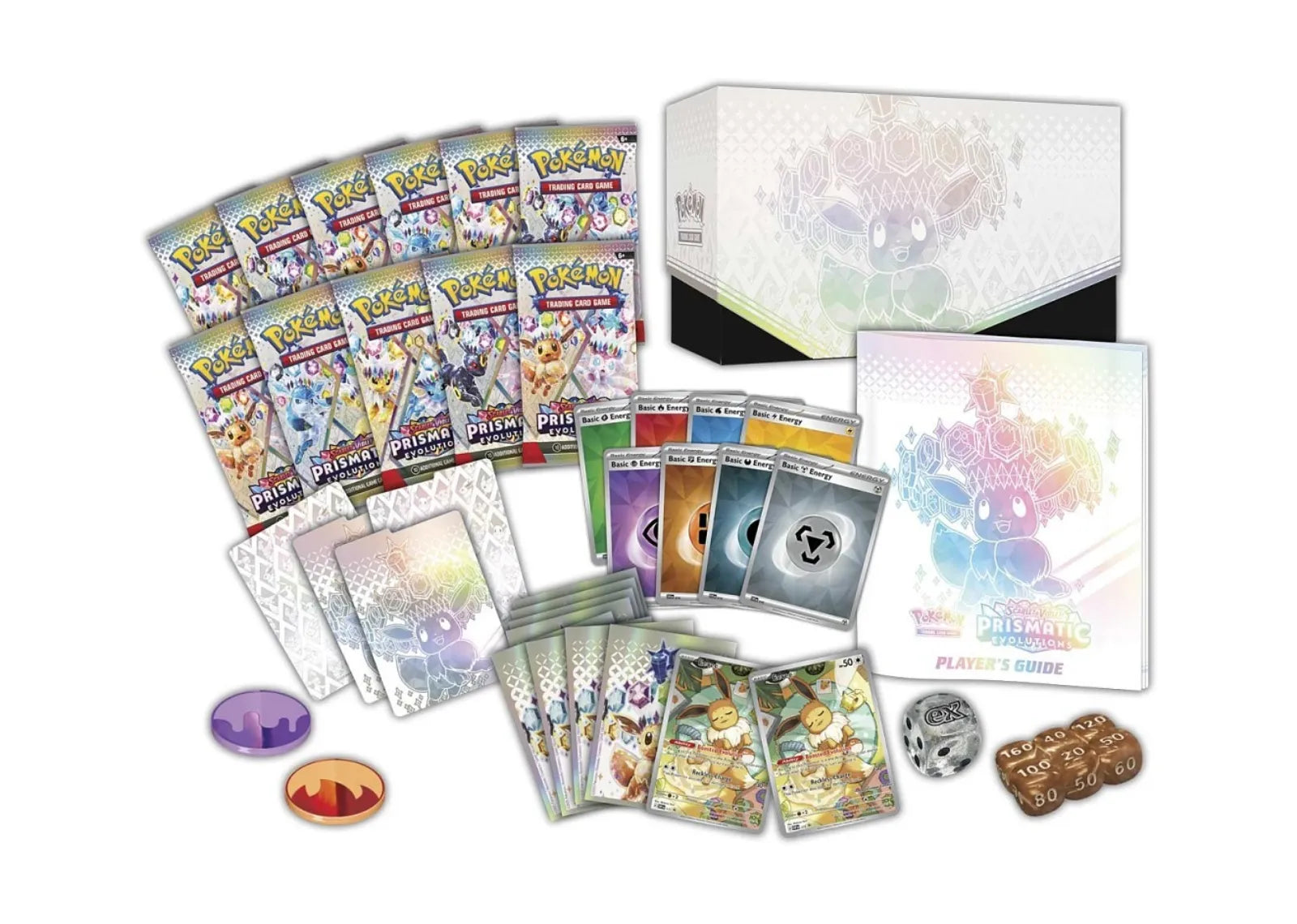 Scarlet & Violet Prismatic Evolutions Pokemon Center Elite Trainer Box