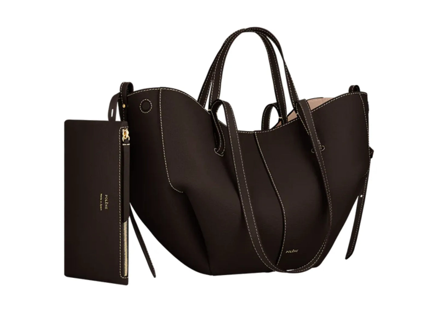 Polène Cyme Mini Edition Textured Ebony