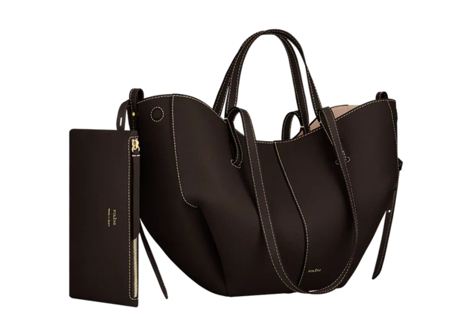 Polène Cyme Mini Edition Textured Ebony