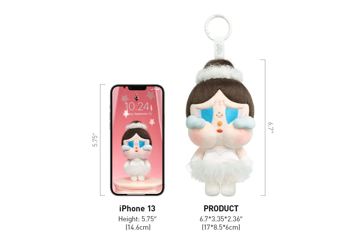 CRYBABY SHINY SHINY Series Plush Blister Pack Pendant