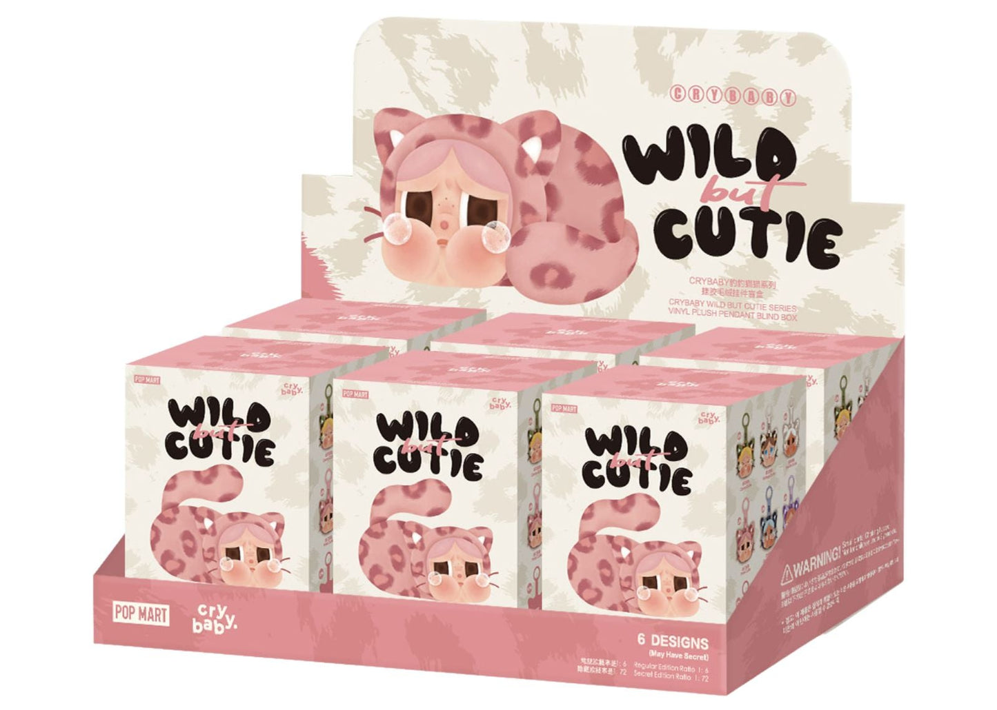 CRYBABY Wild but Cutie Series Vinyl Plush Pendant Sealed Case (6 Blind Box)