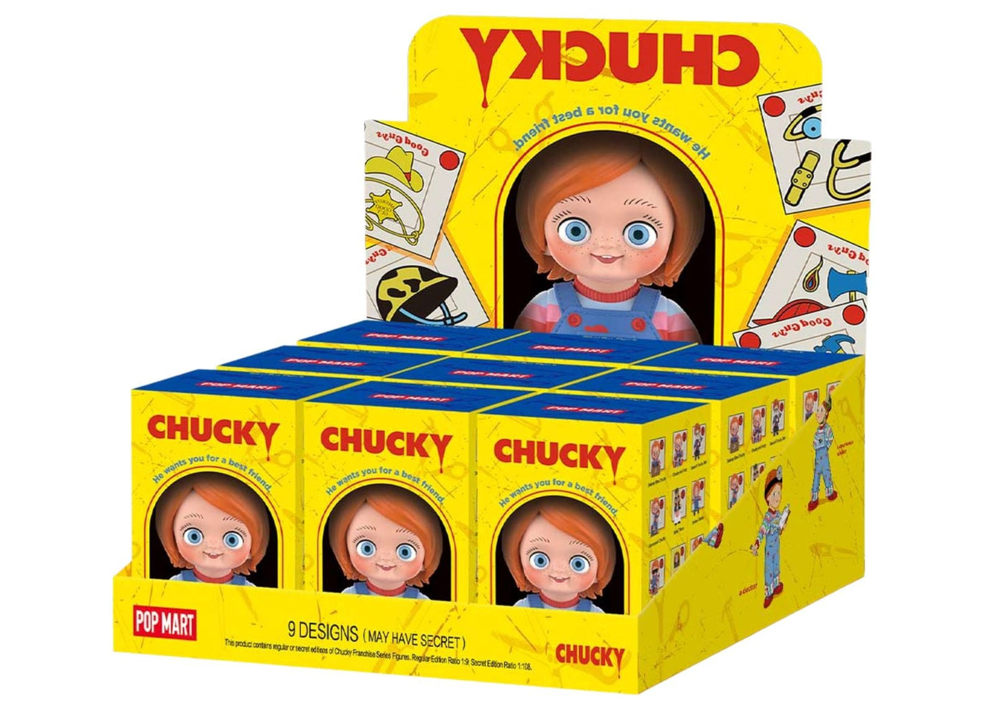 Chucky Franchise Series Figures Sealed Case (9 Blind Boxes)