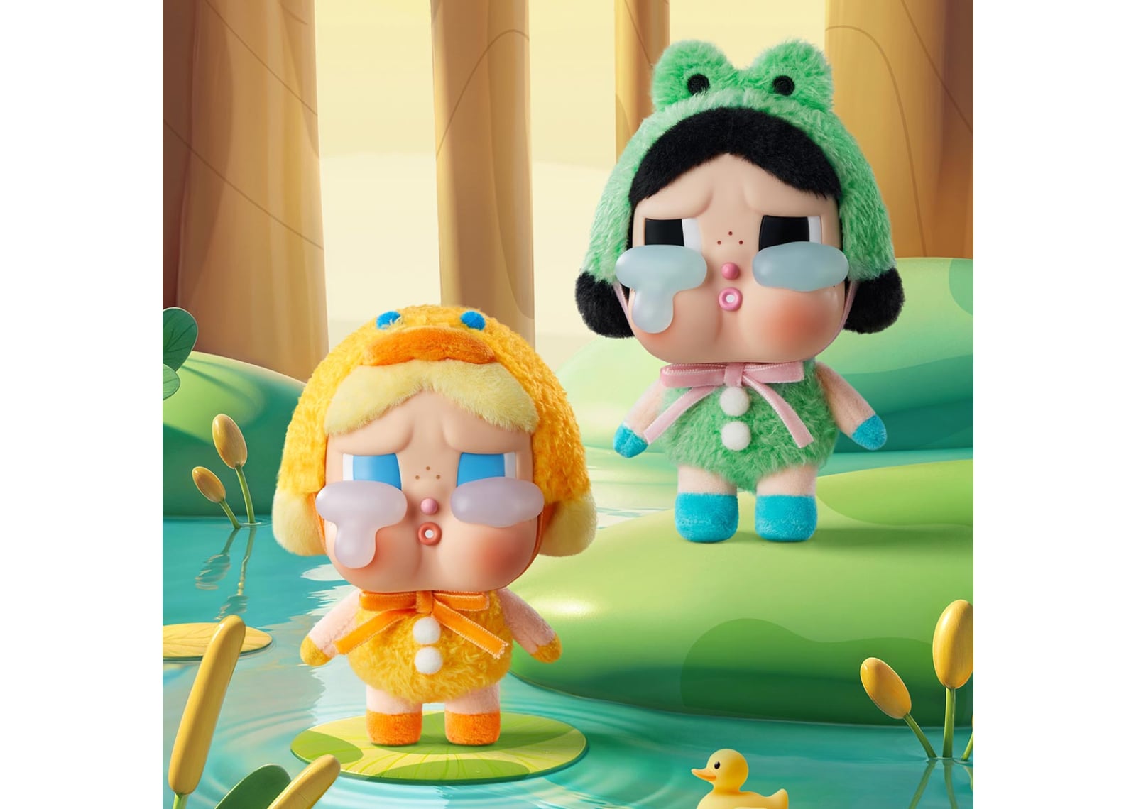 CryBaby Crying Again Series What A Frog Vinyl Face Plush