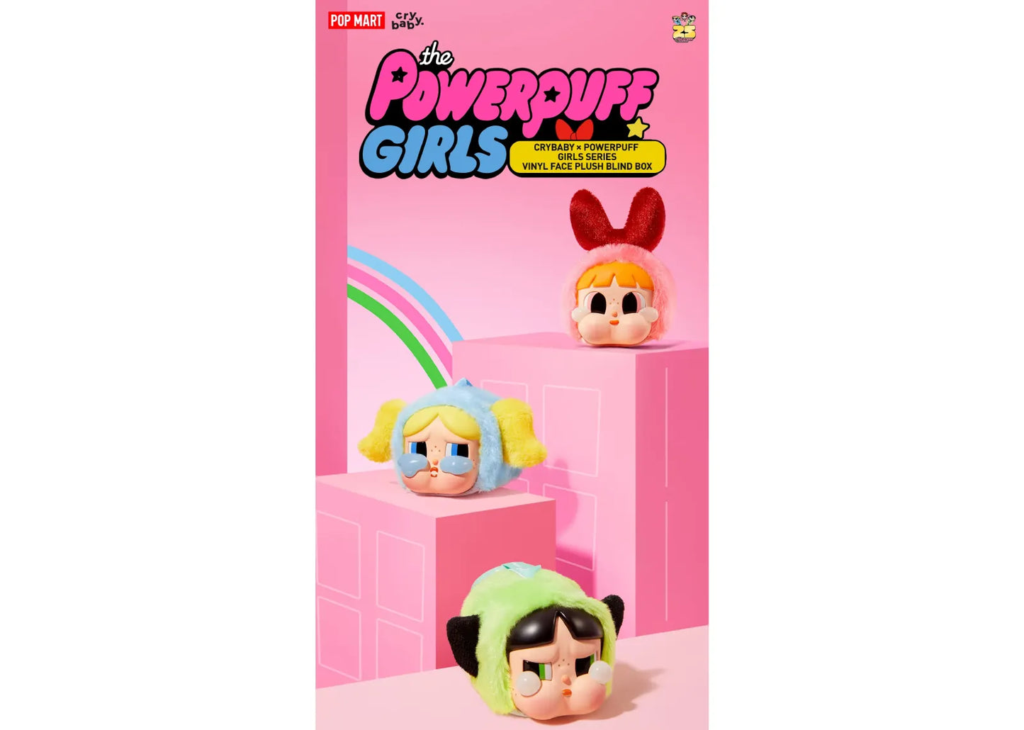 CryBaby x Powerpuff Girls Series Vinyl Face Plush Sealed Case (6 Blind Boxes)