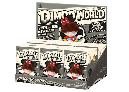 DIMOO World x Disney Series Vinyl Plush Keychain Sealed Case (6 Blind Box)